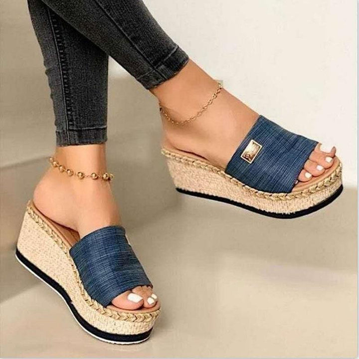 Levoire | espadrilles raccourcies BLEU