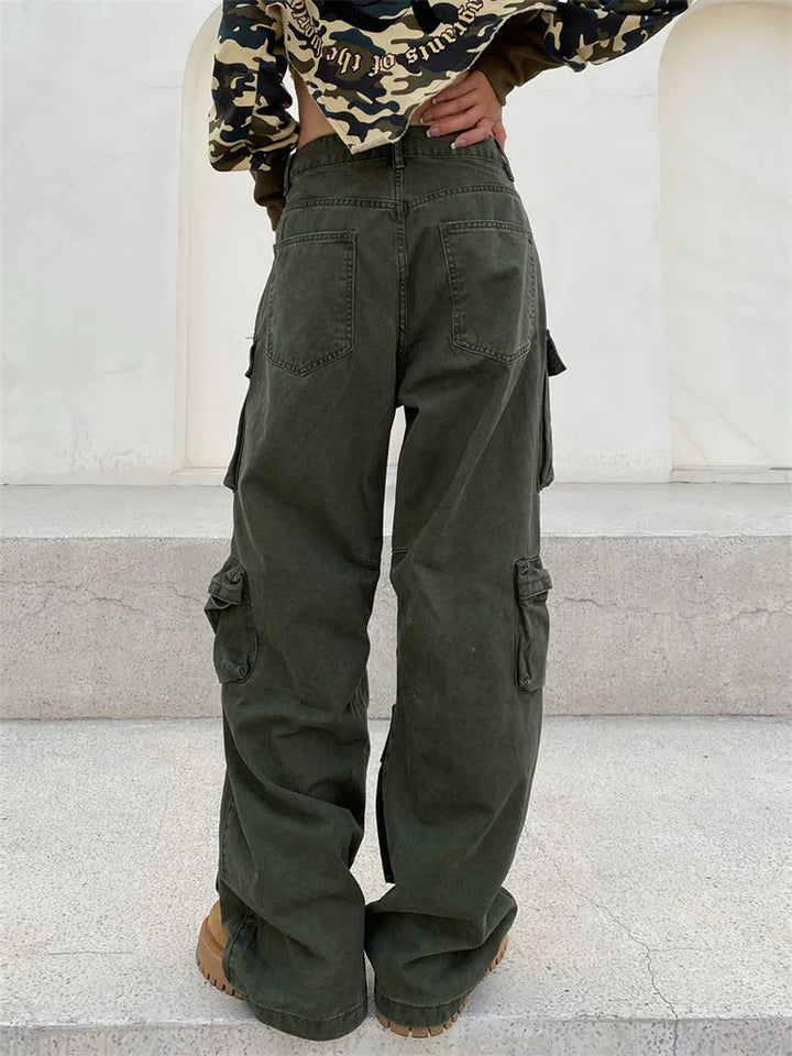 Levoire | Pantalon Cargo Rétro Poches Jambe Large