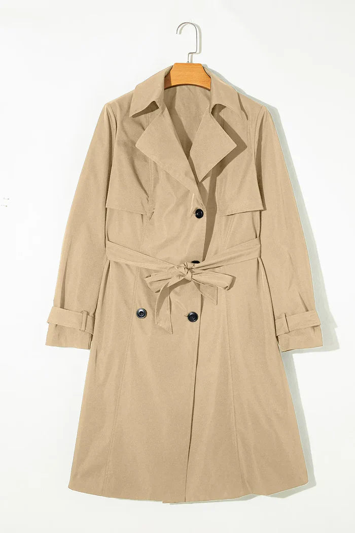Levoire | Trench-Coat Élégant Avec Ceinture À La Taille Pour Femmes Beige