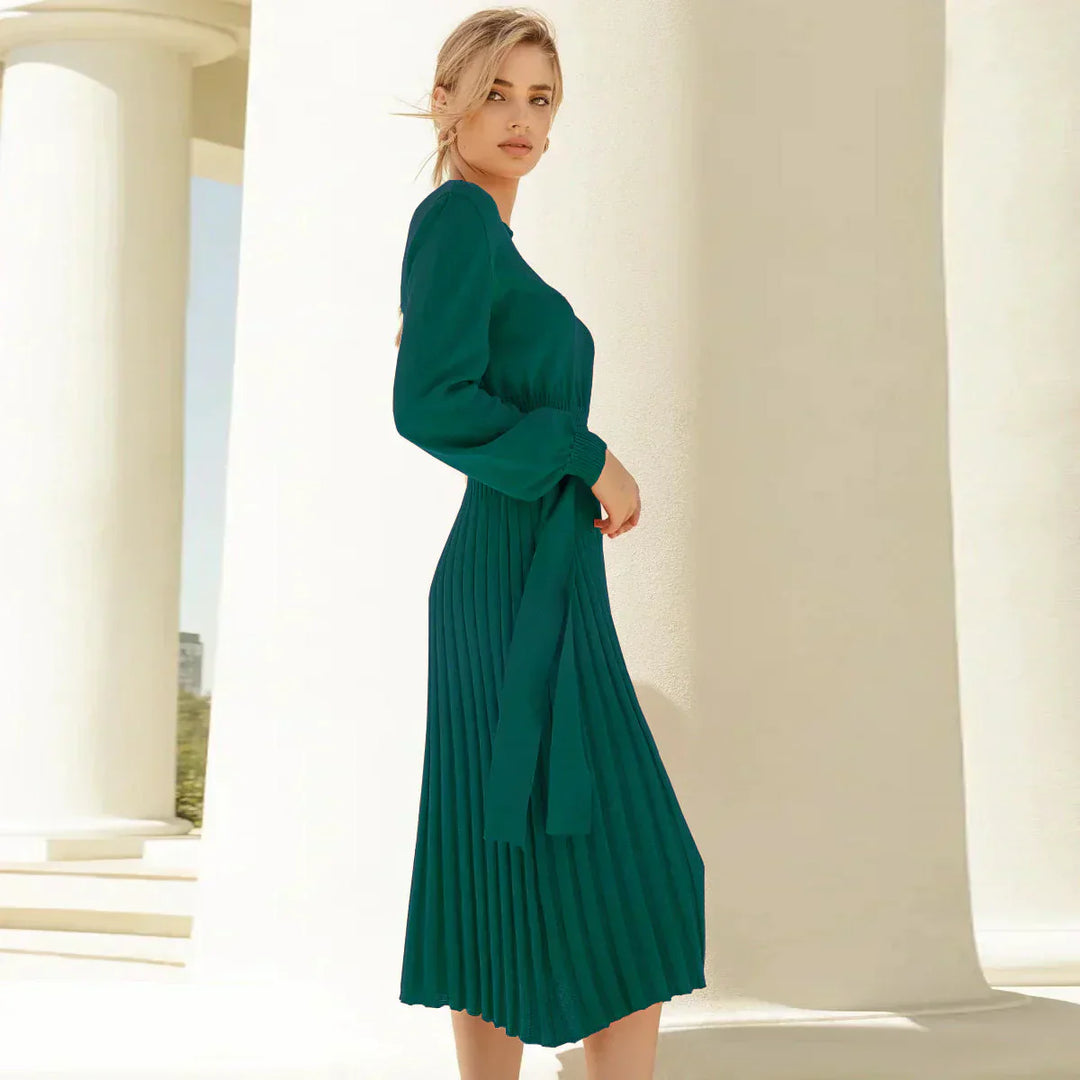Levoire | Robe En Maille À Col Rond Slim Fit Avec Manches Longues