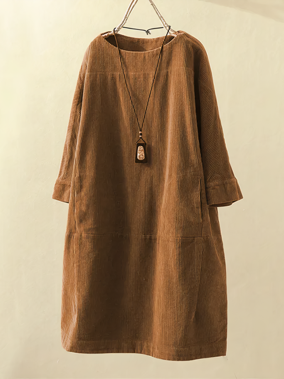 Levoire | Robe en A avec cordon de serrage Jaune