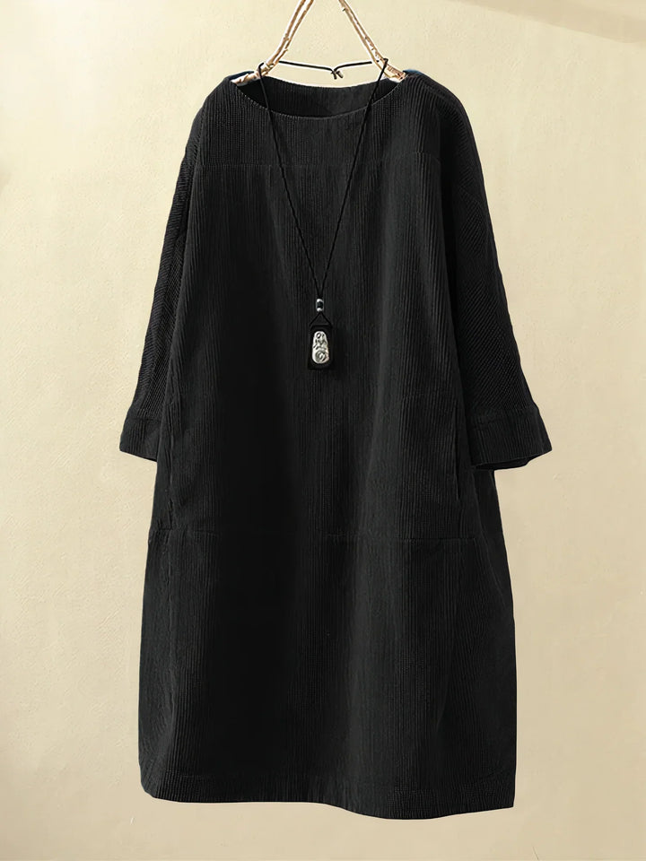 Levoire | Robe en liège A-line Noir