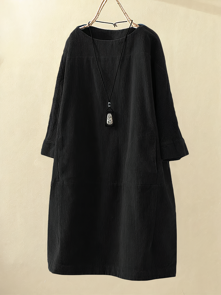 Levoire | Robe en A avec cordon de serrage Noir