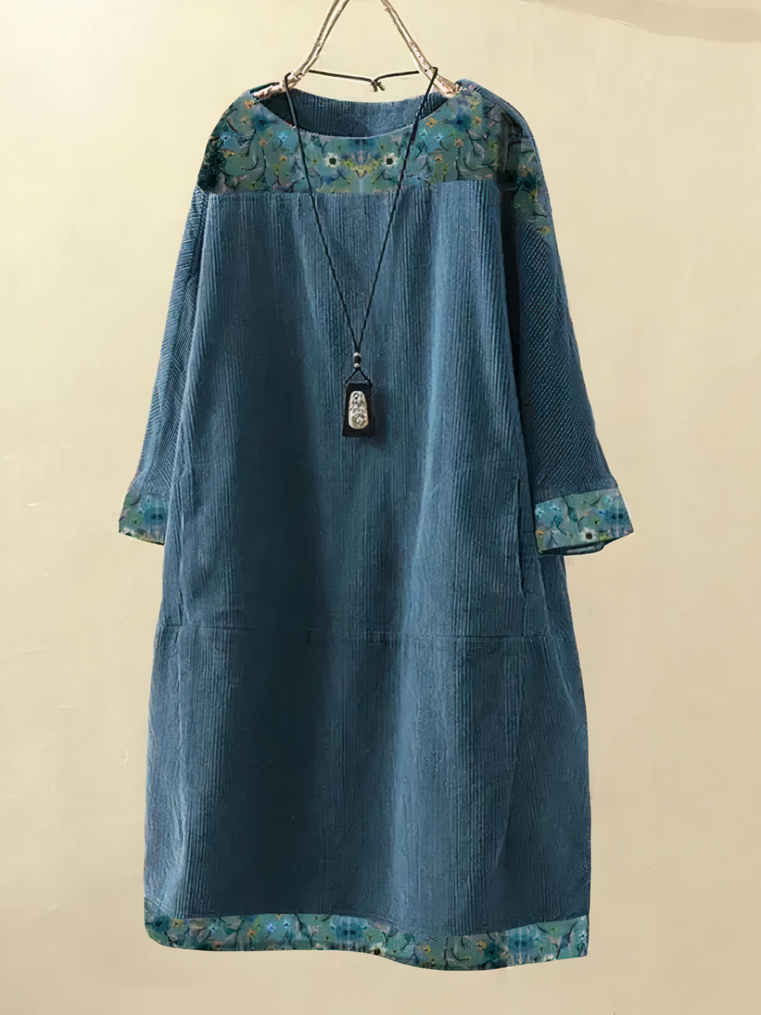 Levoire | Robe en A avec cordon de serrage Bleu