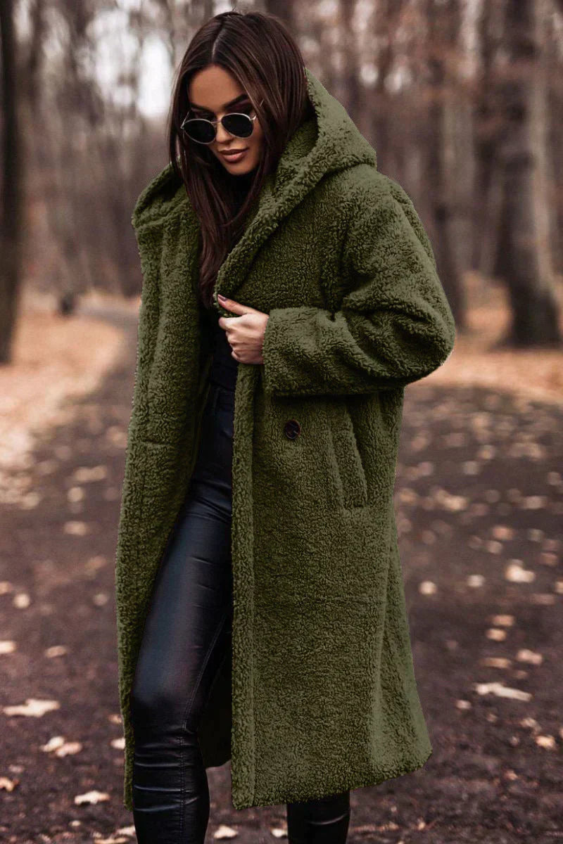 Levoire | Manteau Trench Long Pour Femme - Hiver Vert