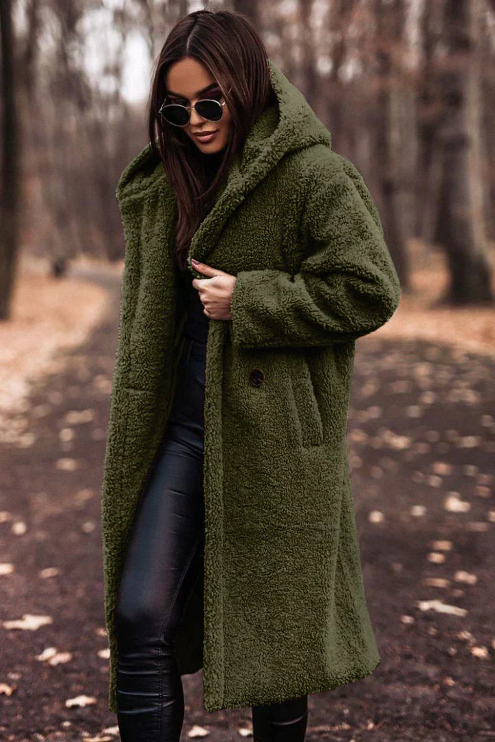 Levoire | Manteau Trench Long Pour Femme - Hiver Vert