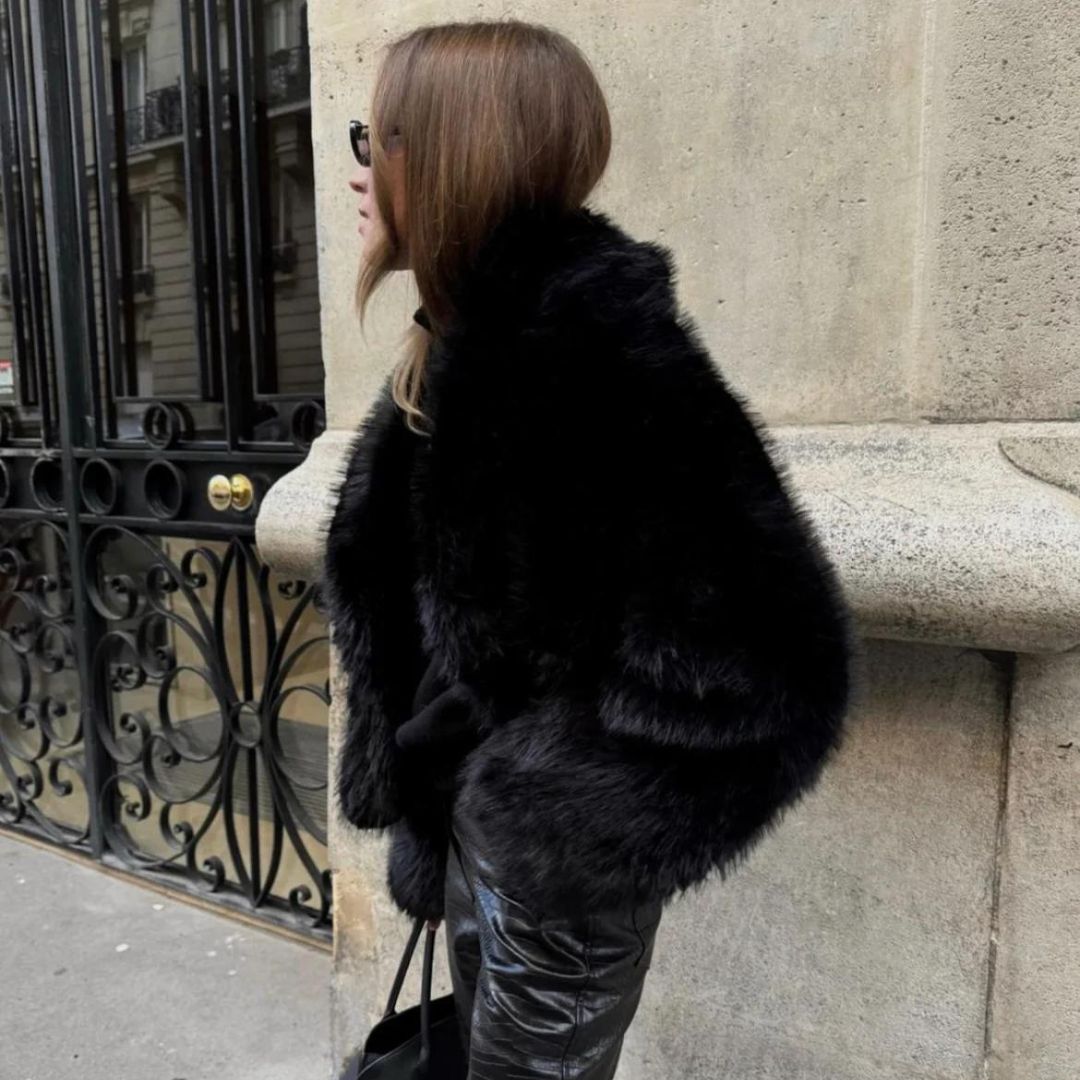 Levoire | Veste Luxueuse Courte Fourrure Pour Femmes En Fourrure Synthétique Douce