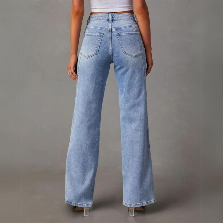 Levoire | Jeans Évasés Élégants À Taille Haute