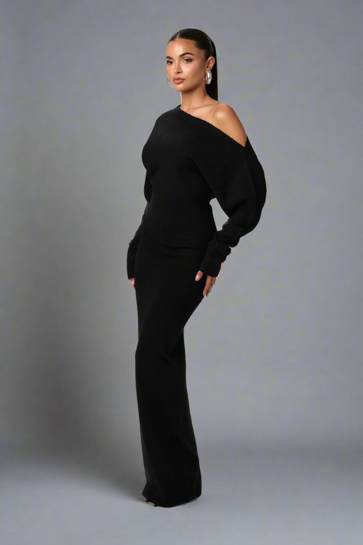 Levoire | Légante Robe Luxueuse Pour Femmes Noir