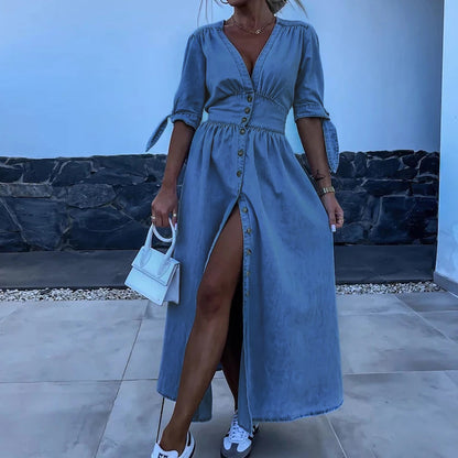 Levoire | Robe En Denim Avec Une Coupe Chic Et Intemporelle