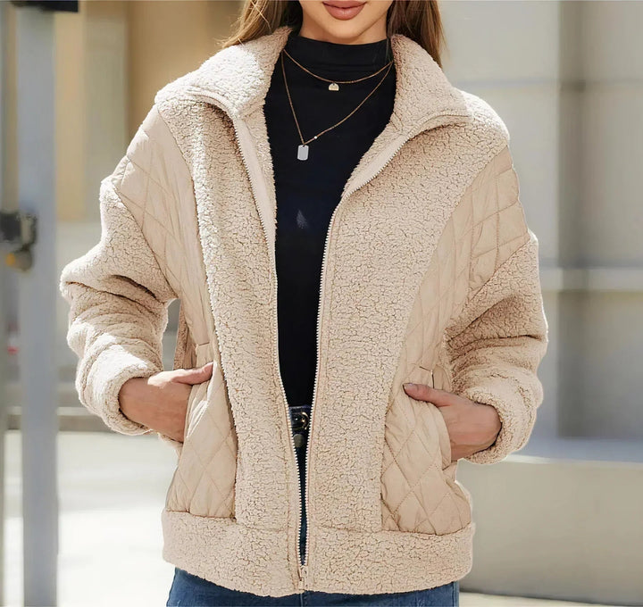 Levoire | Manteau Long Avec Manches Douces Et Poches Beige