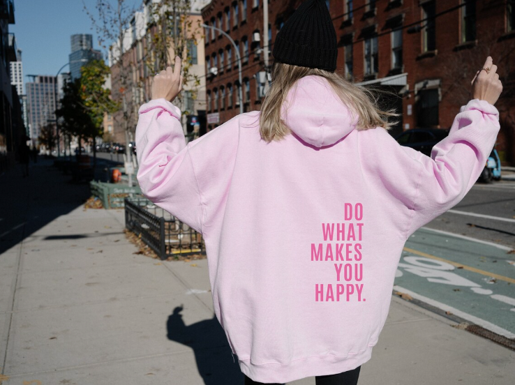 Levoire | Sweat à capuche oversize Rose clair - Rose