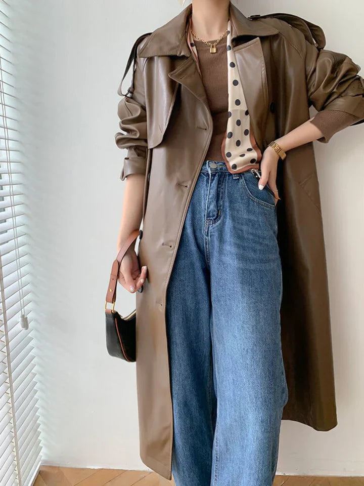 Levoire | Trench-Coat Décontracté Pour Femmes Café