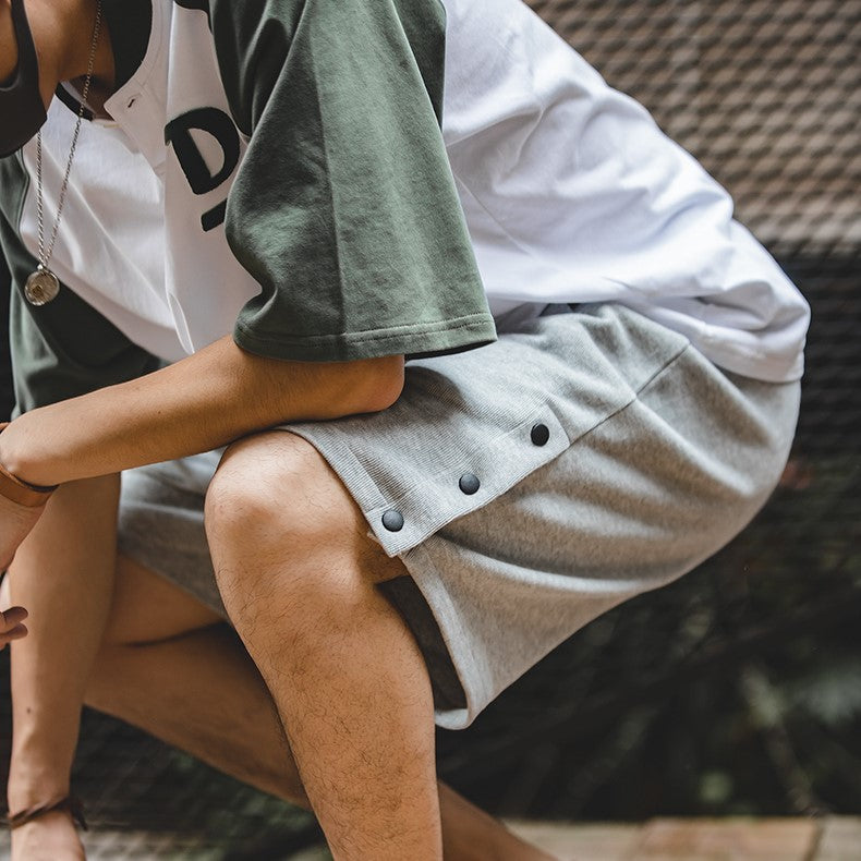 Levoire | Pantalons De Basketball Décontractés Avec Détails En Bouton