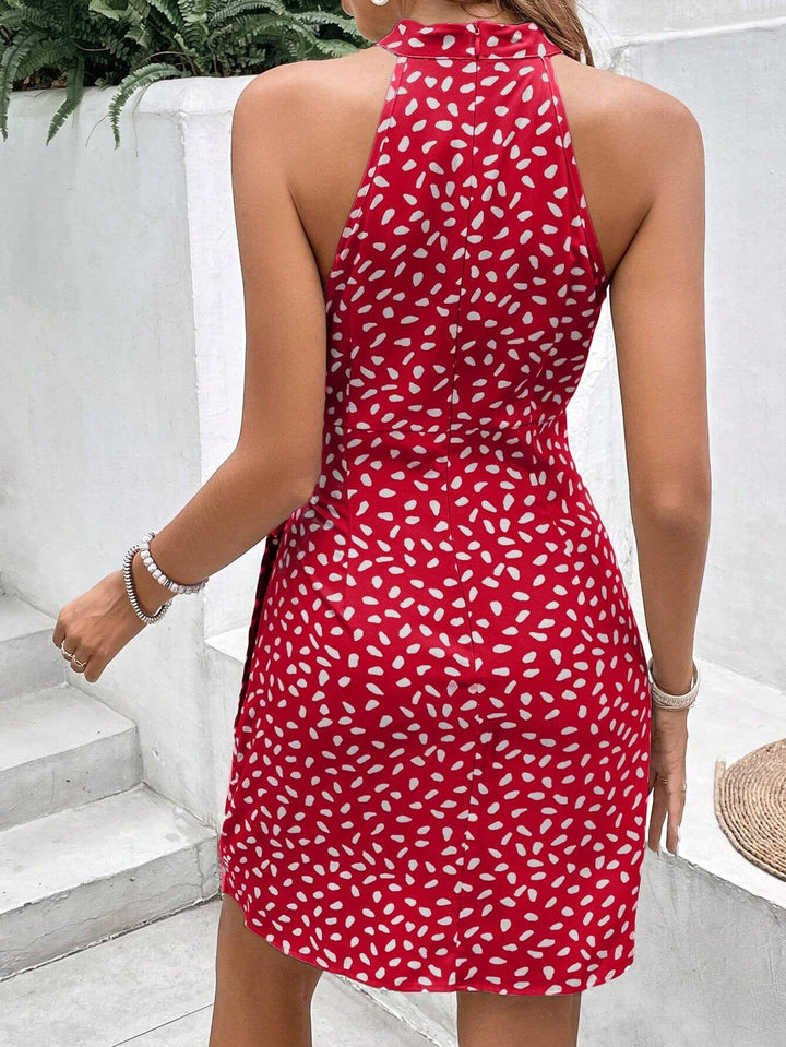 Levoire | Robe Halter Stylée Avec Détail En Nœud