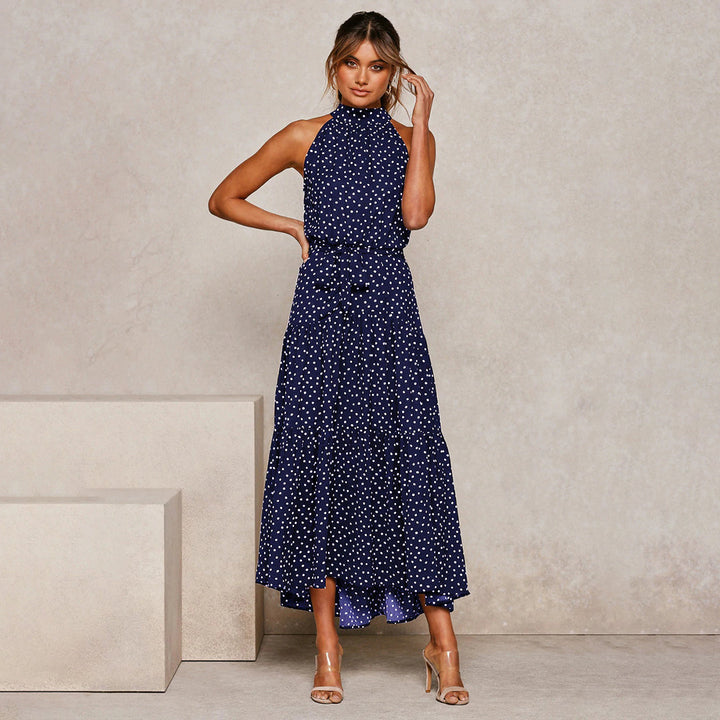 Levoire | Élégant Et Élégant Robe Longue Bleu marine