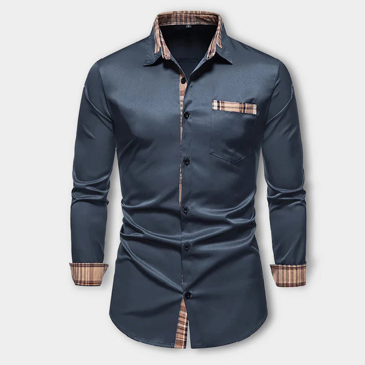 Levoire | Chemise À Manches Longues Rentoj Avec Poches Et Liste De Boutons Émeraude
