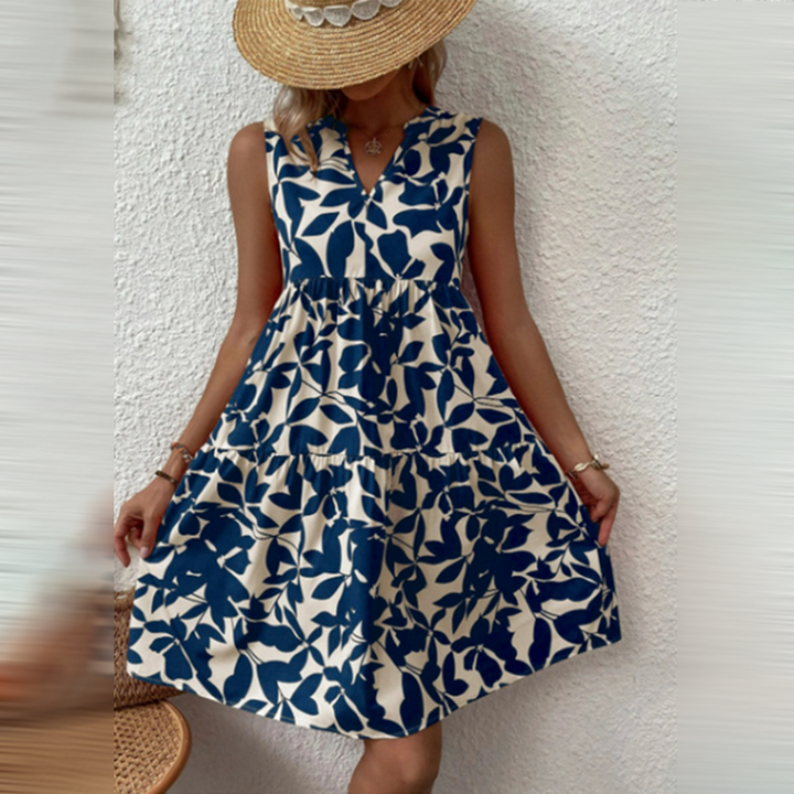Levoire | Robe D'Été Bohème Décontractée Bleu marine
