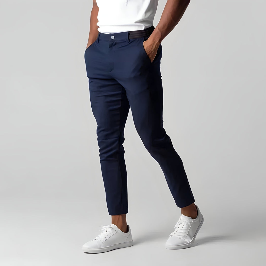 Levoire | Chino Stretch Anti-Rides Bleu marine