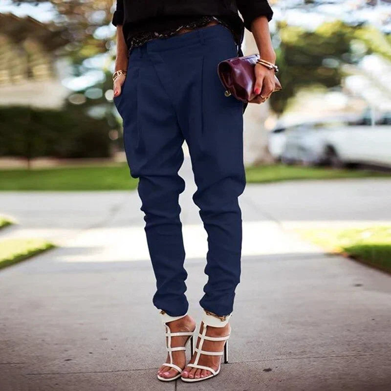 Levoire | Pantalons En Lin Pour Dames Bleu