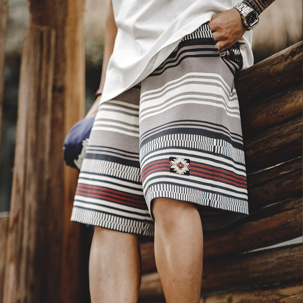 Levoire | Short En Tricot Stylé Avec Motif Unique