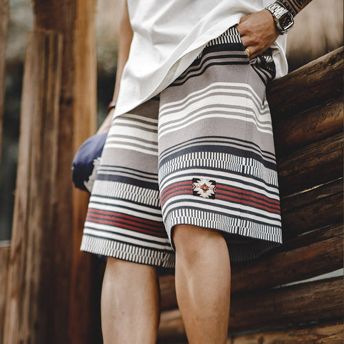 Levoire | Short En Tricot Stylé Avec Motif Unique
