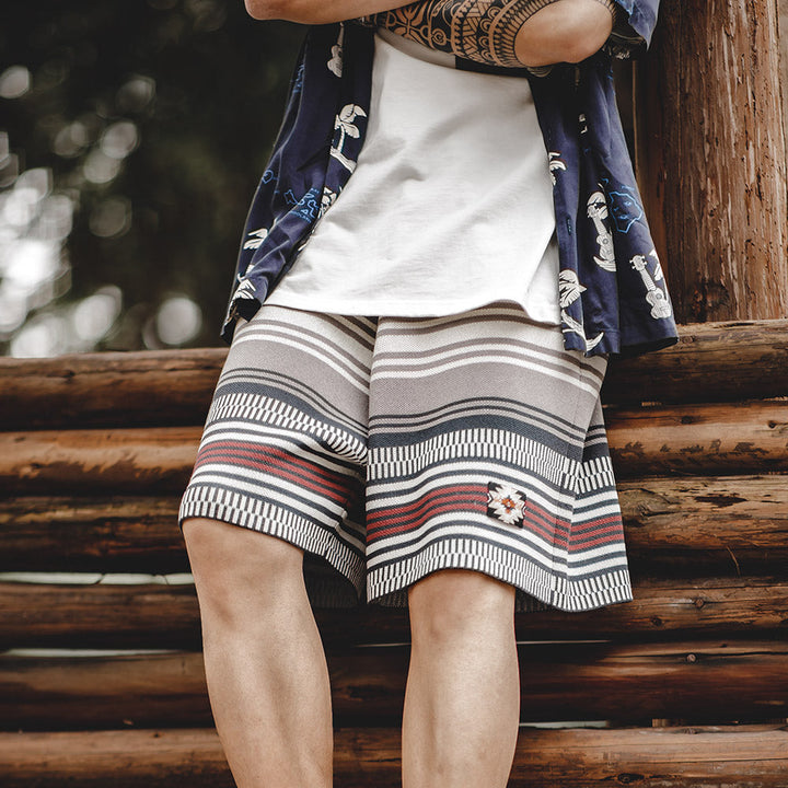 Levoire | Short En Tricot Stylé Avec Motif Unique