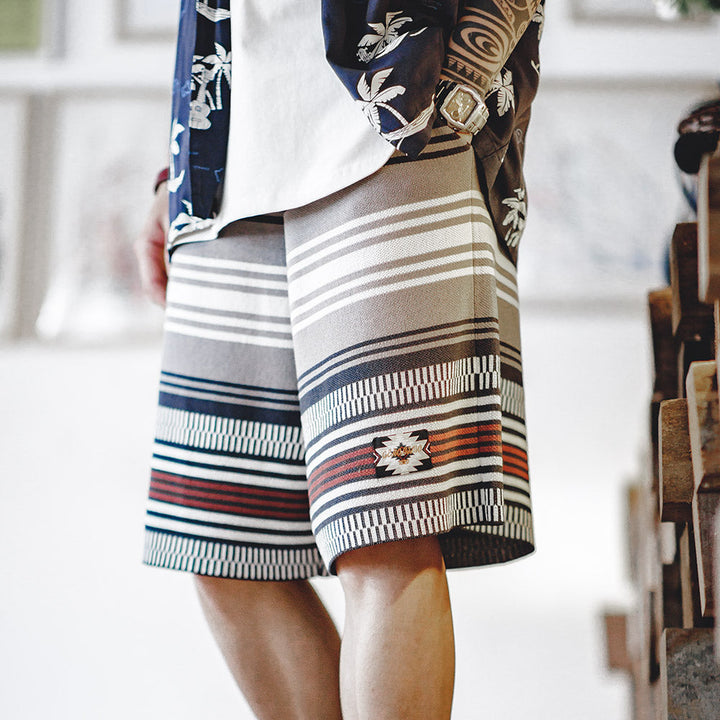 Levoire | Short En Tricot Stylé Avec Motif Unique