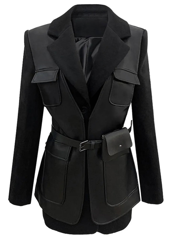 Levoire | Veste À Boutons À Col Élégant À Manches Longues Avec Poches