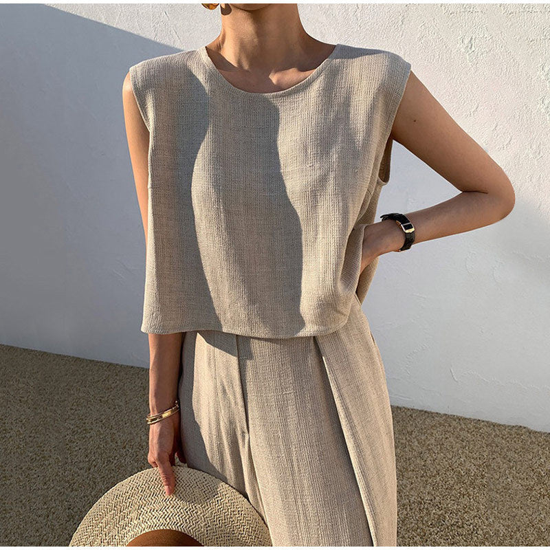 Levoire | Ensemble Avec Décolleté En U Et Pantalon Large