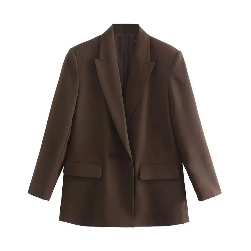 Levoire | Veste décontractée en grandes tailles Braun