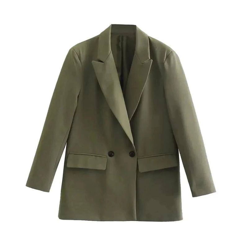 Levoire | Veste décontractée en grandes tailles Olivier