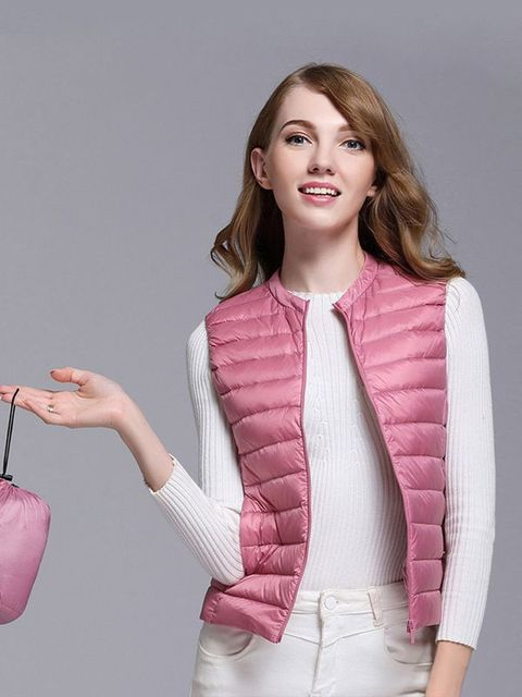 Levoire | Veste Doudoune Sans Manches Zippée Rosa