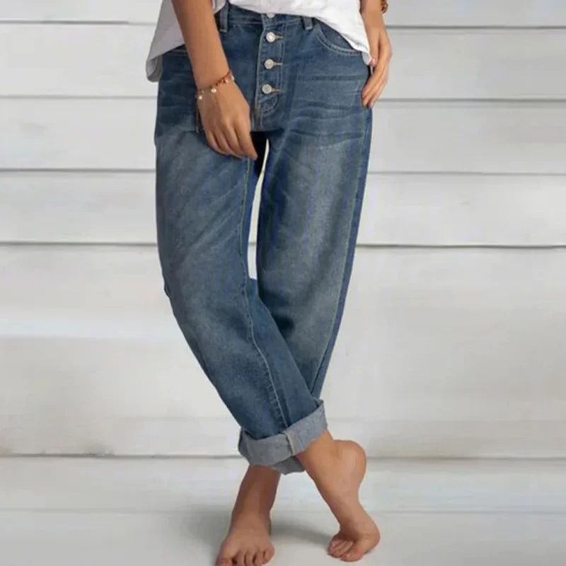 Levoire | Jeans Avec Ceinture Haute Et Coupe Moderne