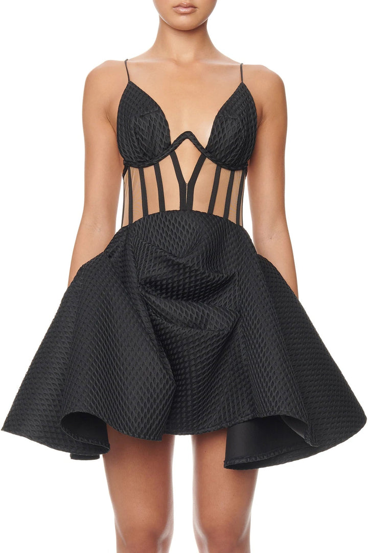 Levoire | Mini Robe Corset Noir Noir