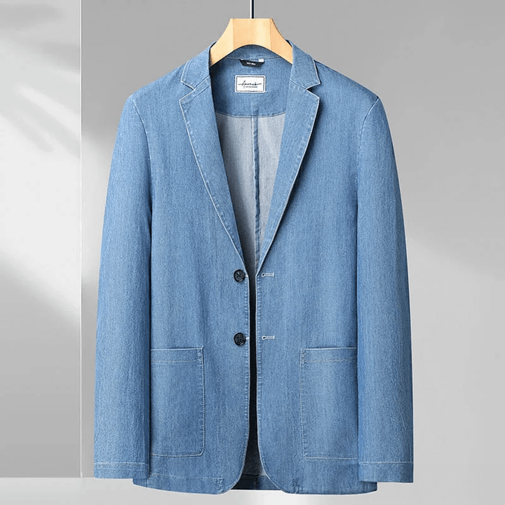 Levoire | Blazer En Denim Pour Hommes Bleu ciel Taille unique
