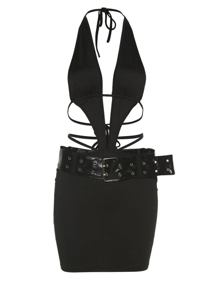 Levoire | Haut De Cou Dyp V-Bandage Mini Robes