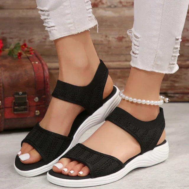 Levoire | Sandales Classiques Pour Femmes En Mesh Noir