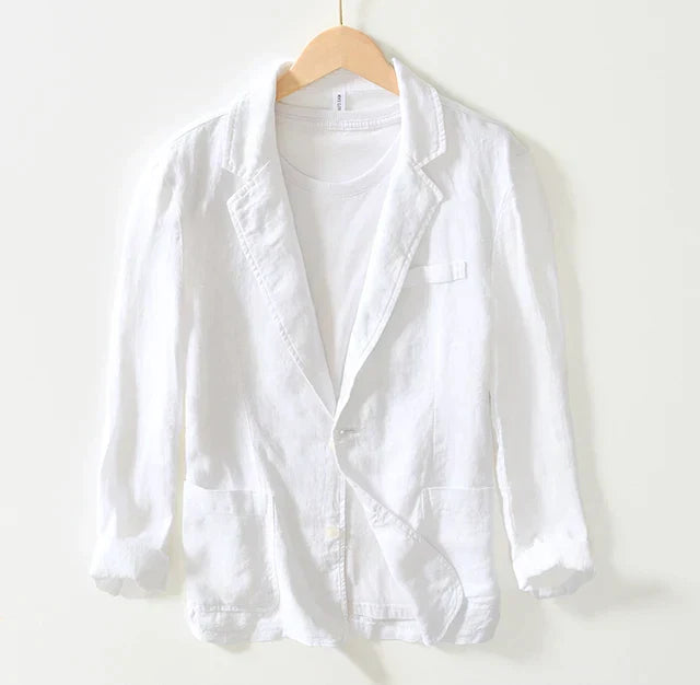 Levoire | Veste Pour Hommes À Deux Boutons Blanc