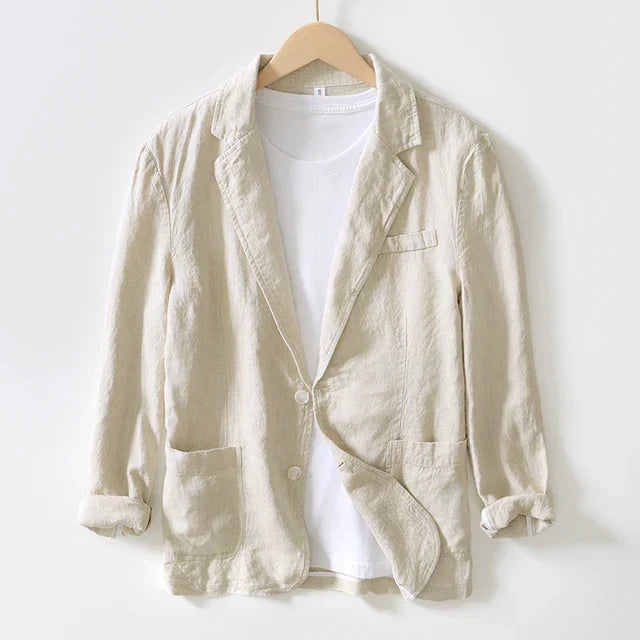 Levoire | Veste Pour Hommes À Deux Boutons Abricot