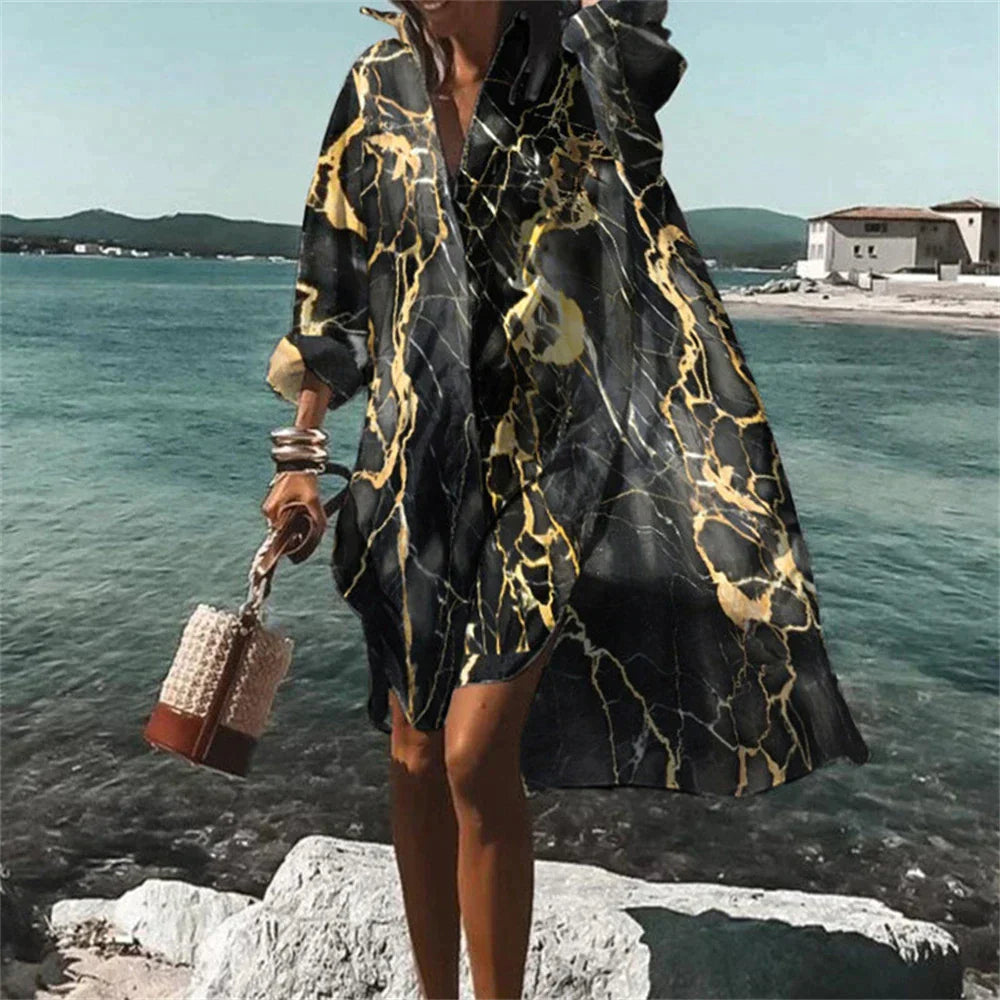 Levoire | Robe de plage élégante et à la mode Noir
