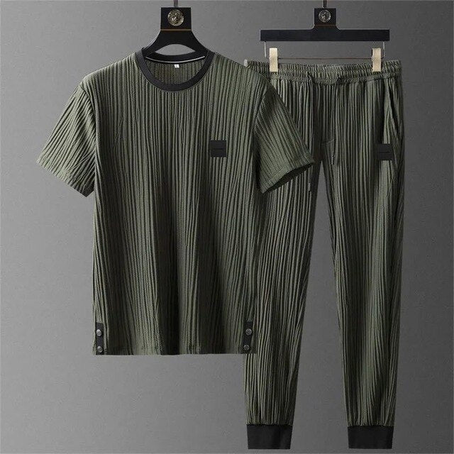 Levoire | Ensemble De Salon Pour Hommes Vert armée