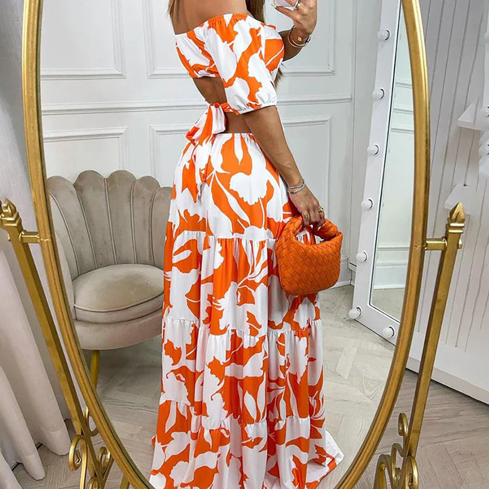 Levoire | Robe d'été longue élégante à coupe chic