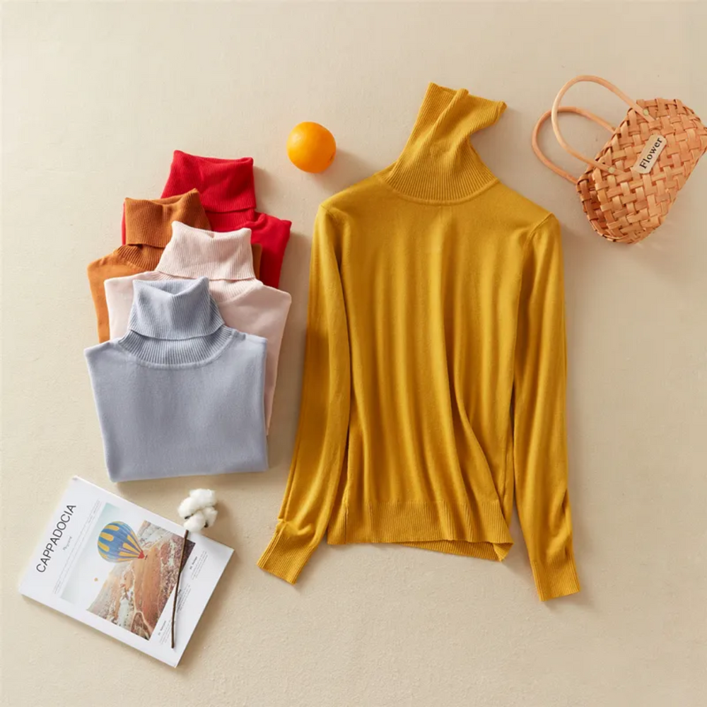 Levoire | Pull À Col Roulé Tricoté