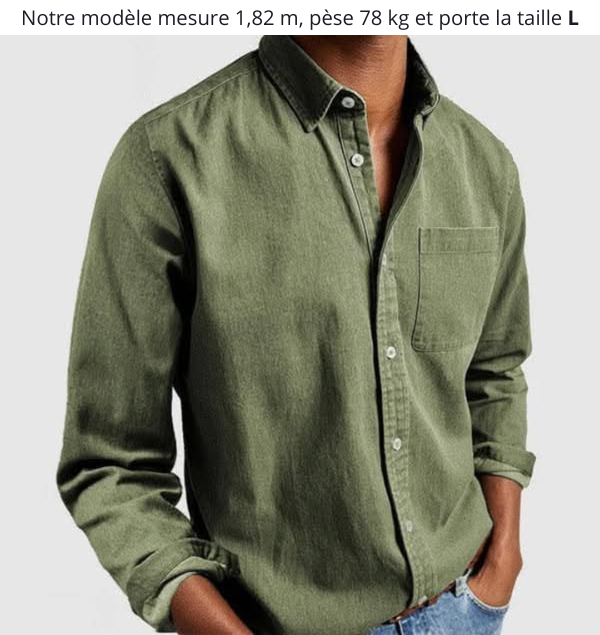 Levoire | Chemise Élégante Et Polyvalente Vert