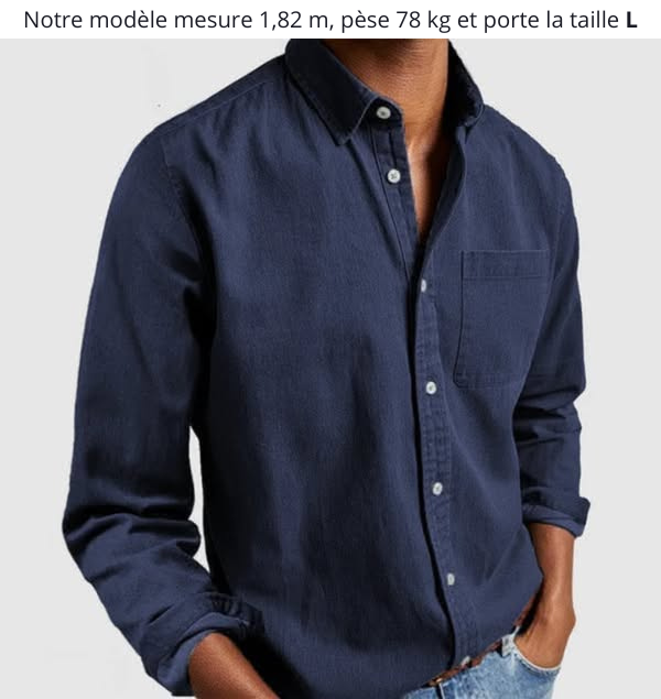 Levoire | Chemise Élégante Et Polyvalente Marine