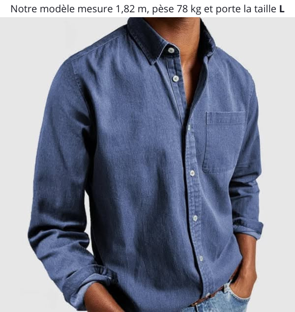 Levoire | Chemise Élégante Et Polyvalente Bleu