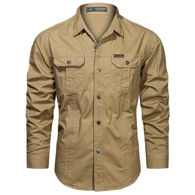 Levoire | Chemise Cargo Fonctionnel Hommes Khaki