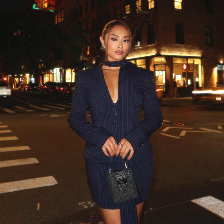 Levoire | Veste Blazer Rayée Élégante Pour Femmes