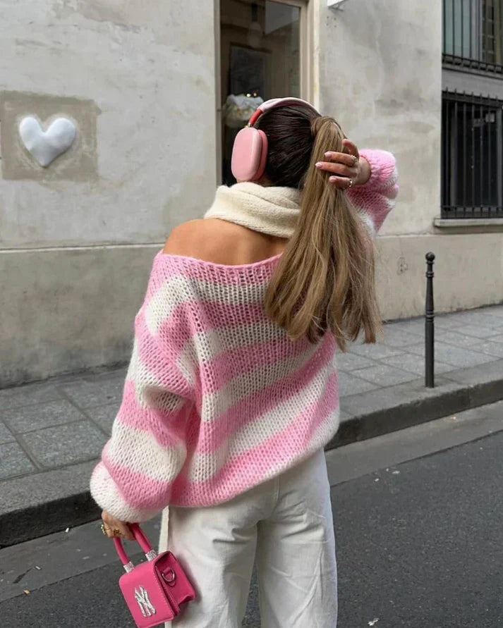 Levoire | Pull de printemps rayé pour élégance moderne